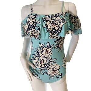 Swimsuit Flattering Fluttering Pretty one piece, Resort Ready! Ladies Medium